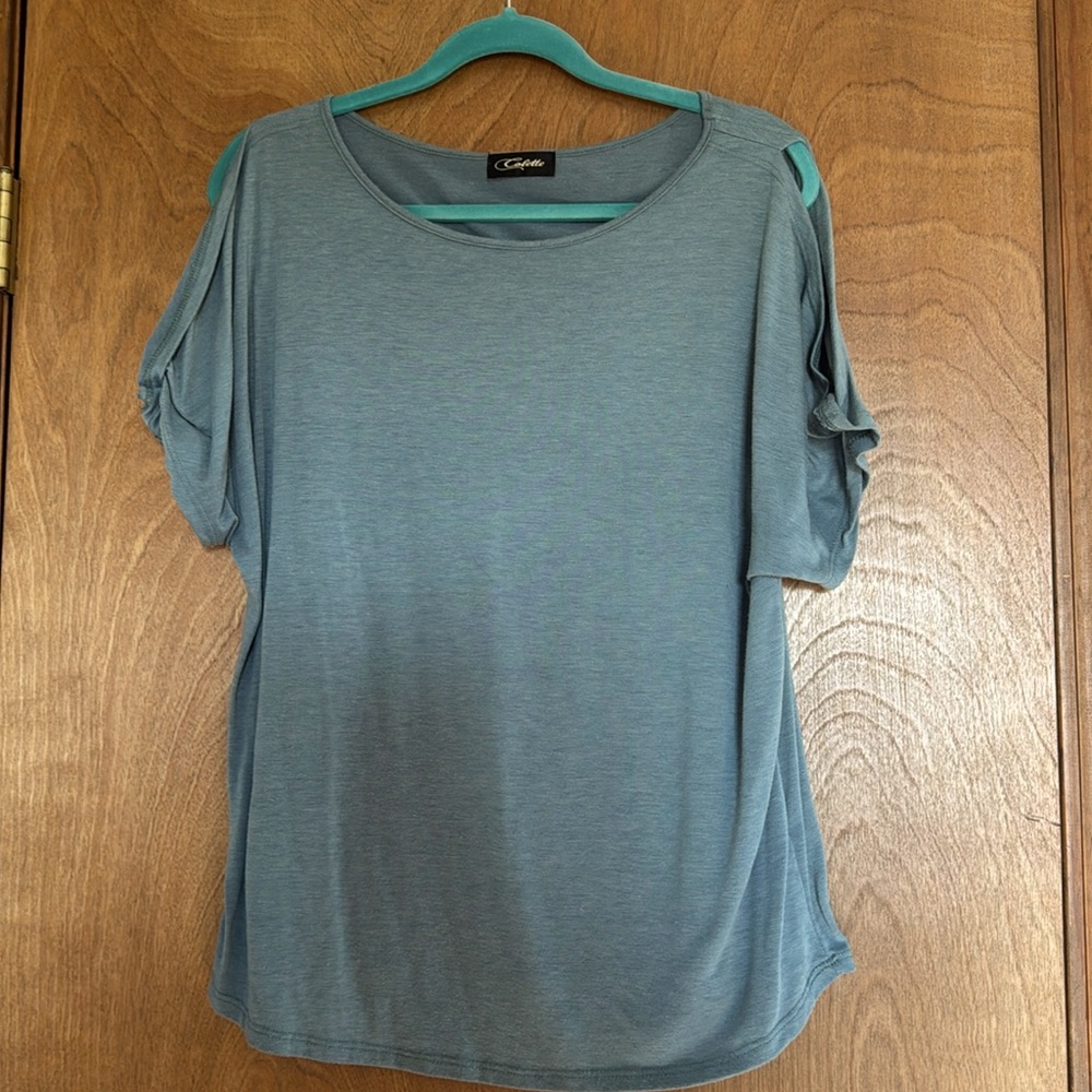 Dusty blue blouse